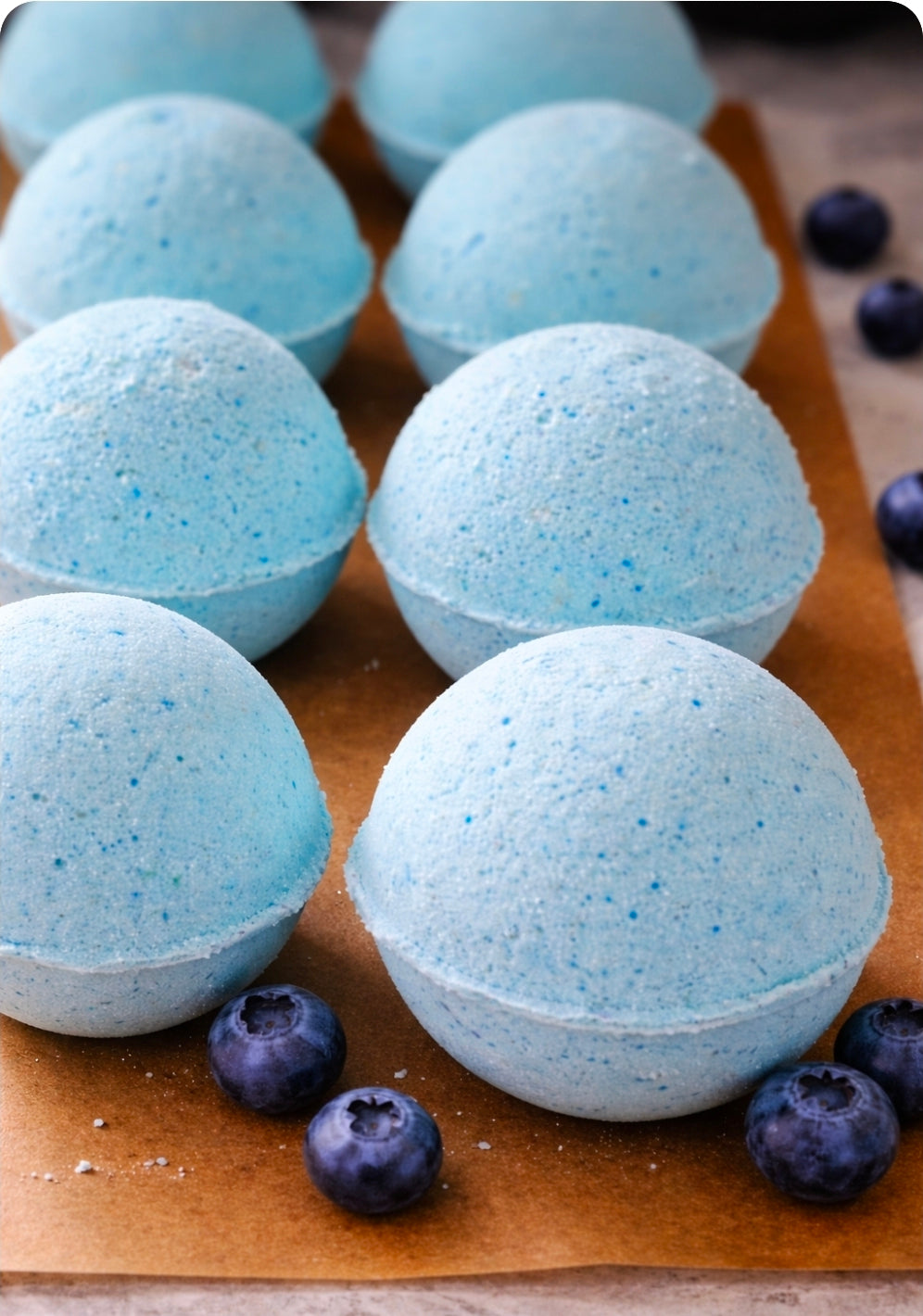 Blueberry bath bomb