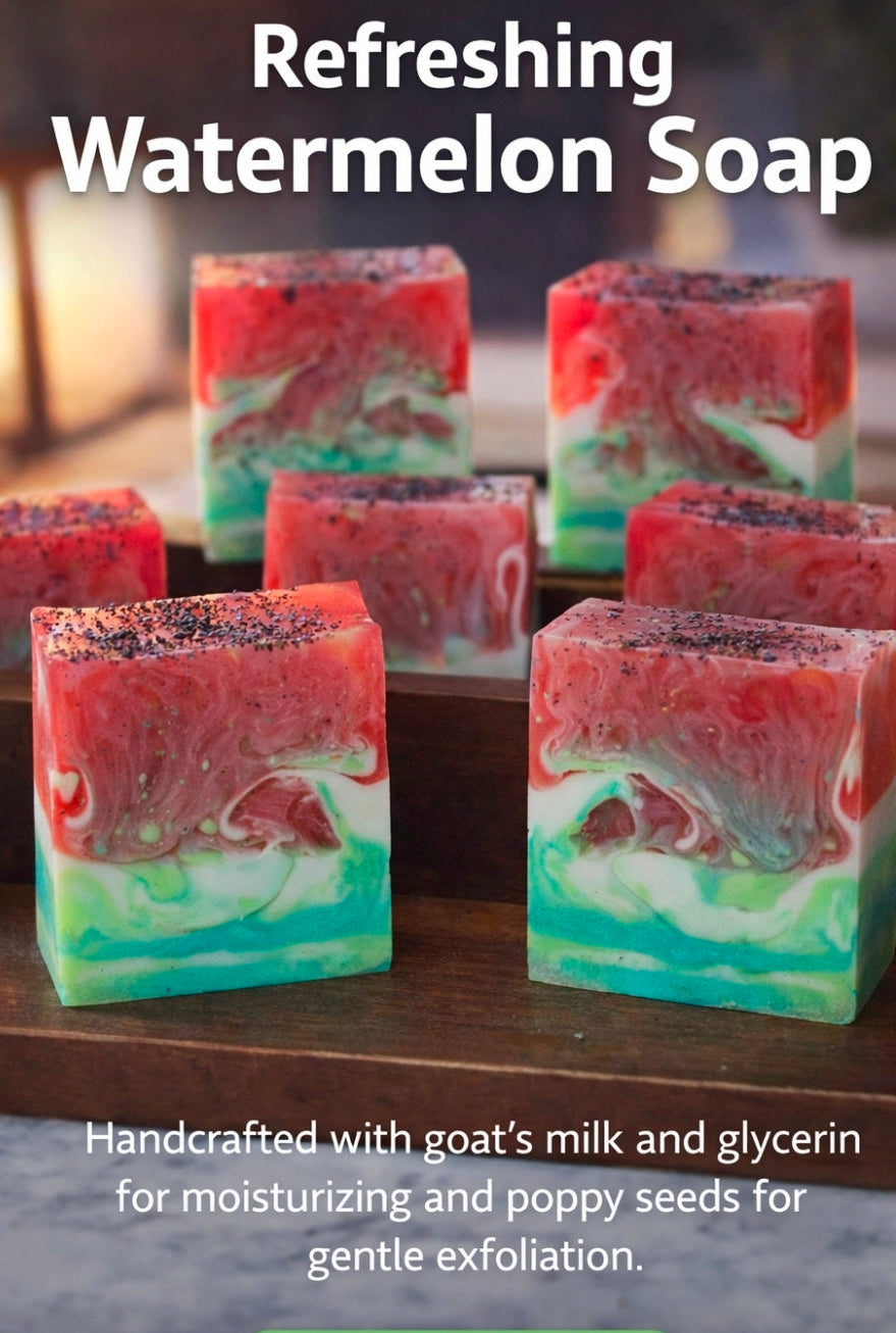 Watermelon 🍉 Goats Milk & Glycerin Soap