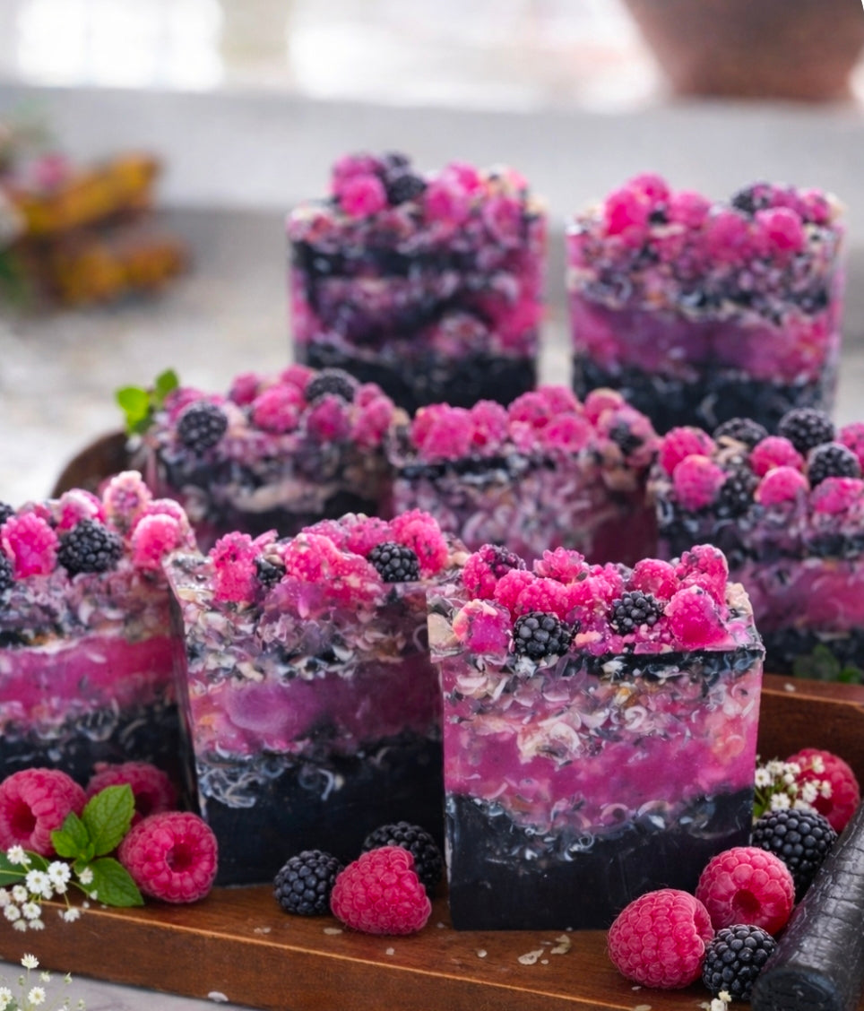 Black Raspberry and Vanilla Goats Milk Soap