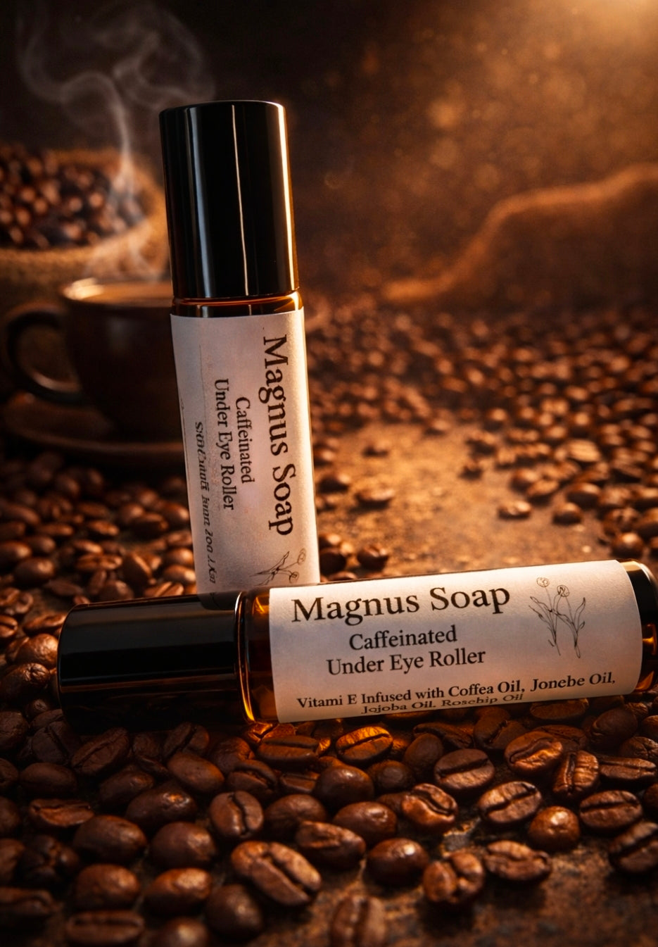 Caffeinated under eye roller
