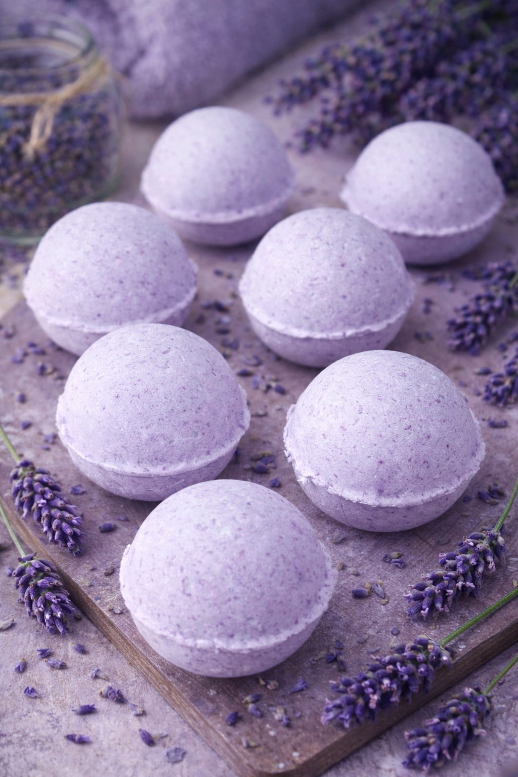 Lavender bath bombs