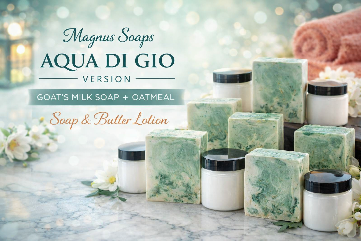 Our version of Aqua Di Gio Soap and Butter Lotion