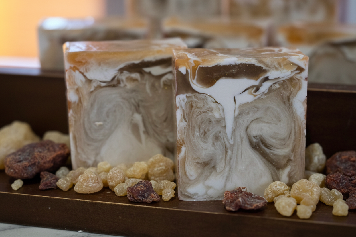 Frankincense & Myrrh Goats Milk Soap