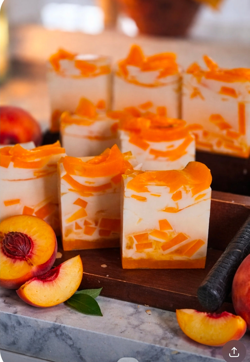 Fresh Peach Goats Milk Soap