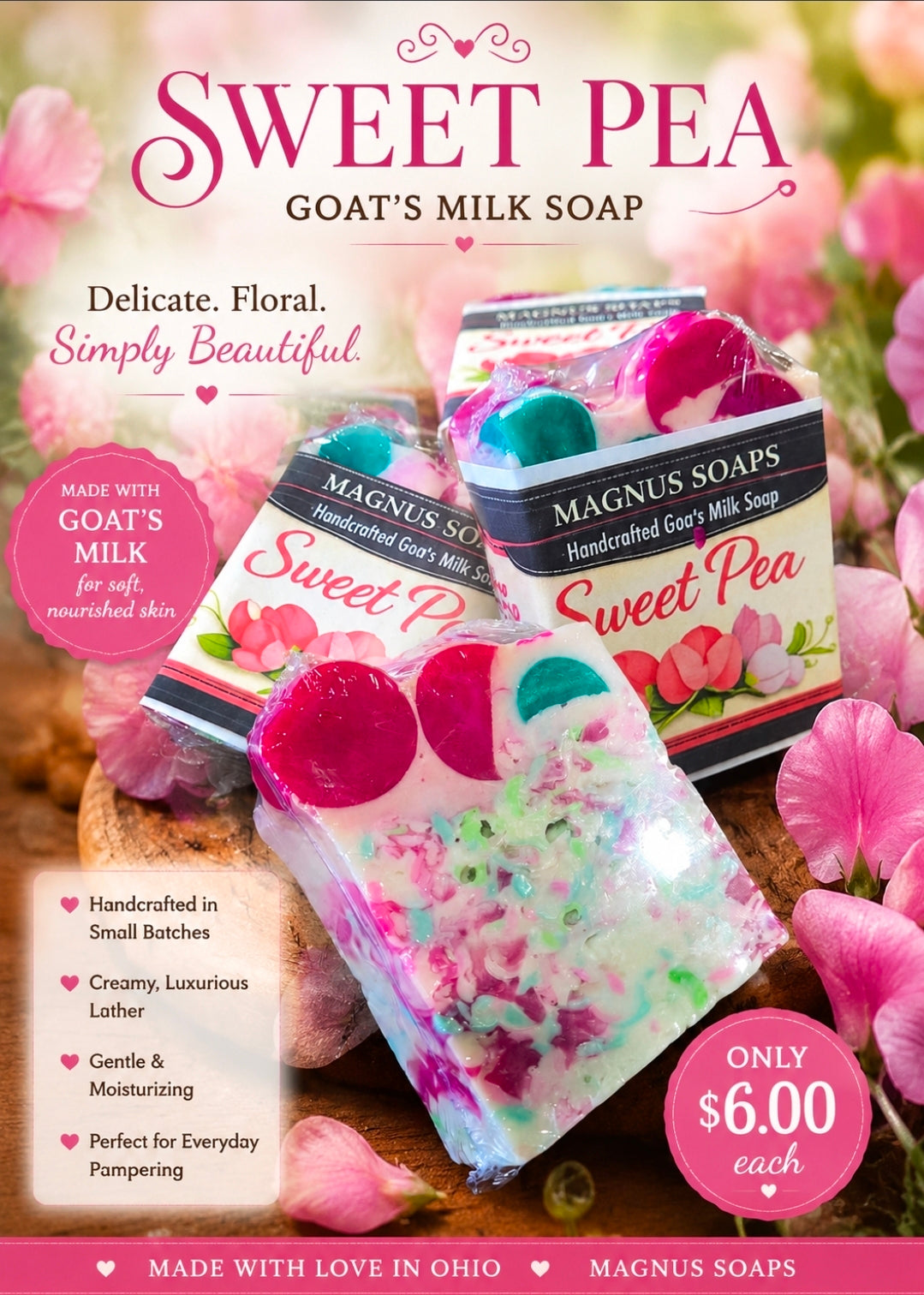 Sweet Pea Goats Milk Soap
